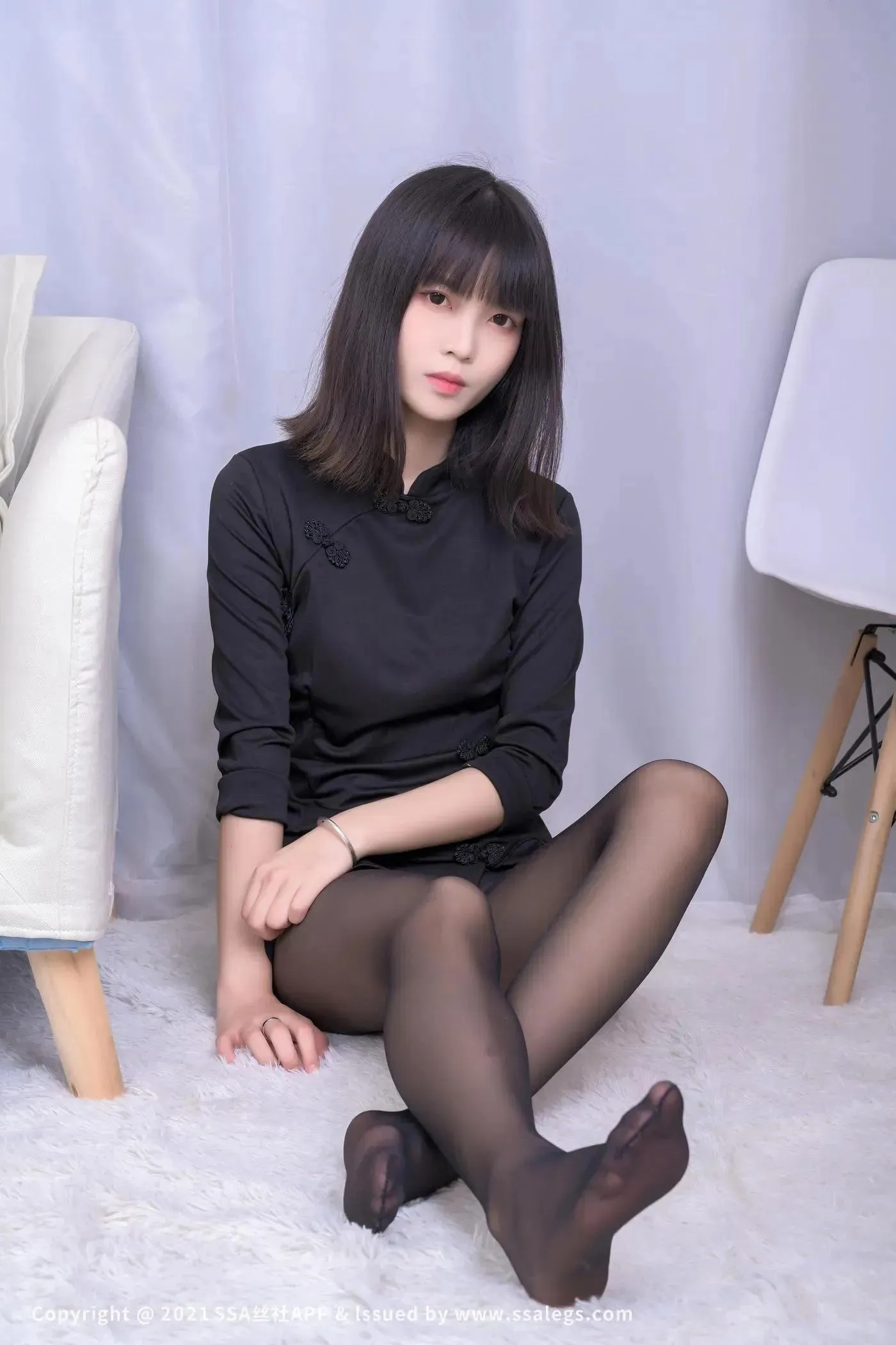 [SSA丝社]超清写真 NO.727 腿模丹丹的黑丝美足（下） [74P]插图2